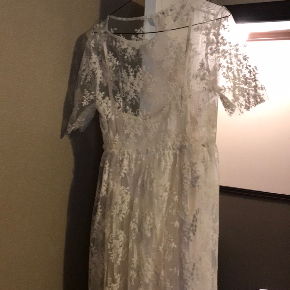 Cream colored dress